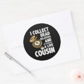 Genealogiehistoricus Ik verzamel dode familieleden Ronde Sticker (Envelop)