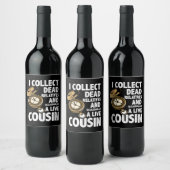 Genealogiehistoricus Ik verzamel dode familieleden Wijn Etiket (Flessen)