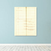 Genealogisch Tabel, Frankrijk 2 Canvas Afdruk (Insitu (Houten vloer))