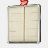 Genealogisch Tabel, Frankrijk 2 Metalen Ornament (Links)