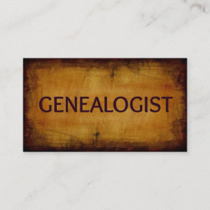 Genealogist Antiek Visitekaartje