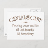 GENEALOGIST... BRIEFKAART (Voorkant / Achterkant)