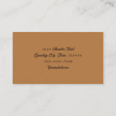 Genealogist Cemetery Autumn Visitekaartje (Achterkant)