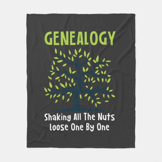 Genealogist die alle noten schud fleece deken (Voorkant)