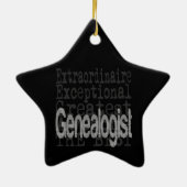 Genealogist Extraordinaire Keramisch Ornament (Achterkant)