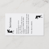 Genealogist/familiehistoricus Visitekaartje (Achterkant)