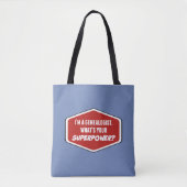 Genealogist Superpower Custom Blue Canvas tas (Voorkant)