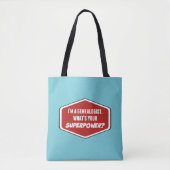 Genealogist Superpower Custom Blue Canvas tas (Voorkant)
