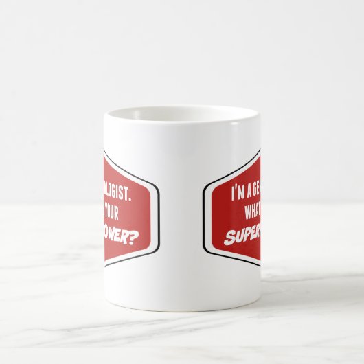 Genealogist Superpower Custom Coffee Mok (Center)