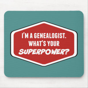 Genealogist Superpower Custom Mousepad Muismat