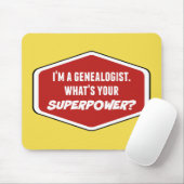 Genealogist Superpower Custom Mousepad Muismat (Met muis)