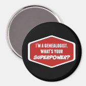 Genealogist Superpower Magnet (Voorkant / Achterkant)