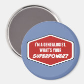 Genealogist Superpower Magnet (Voorkant / Achterkant)