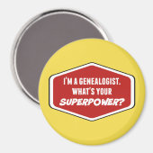 Genealogist Superpower Magnet (Voorkant / Achterkant)