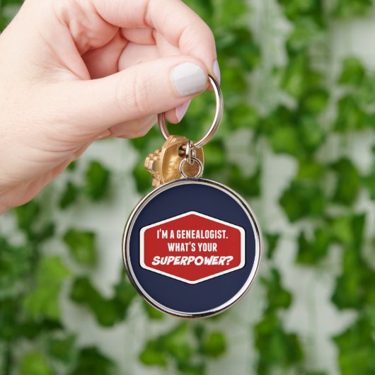 Genealogist Superpower Sleutelhanger (Hand)