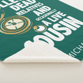 Genealogist verzamelt dode familieboom sherpa deken (3/4)