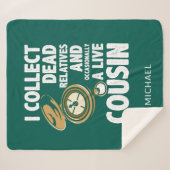 Genealogist verzamelt dode familieboom sherpa deken (Voorkant (horizontaal))