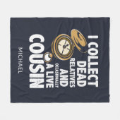 Genealogist verzamelt dode familiegeschiedenis fleece deken (Voorkant (Horizontaal))