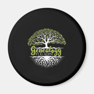 Genealogisten Gift Familie Historian Genealogists Magneet