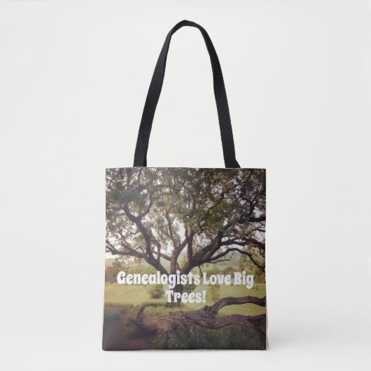 Genealogisten houden van grote bomen tote bag (Voorkant)