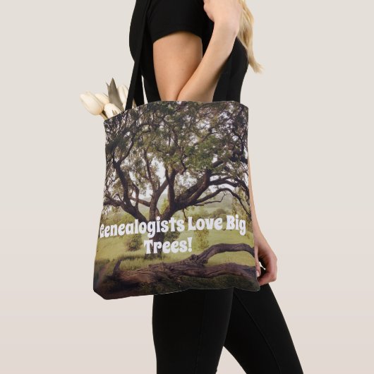 Genealogisten houden van grote bomen tote bag (Dichtbij)