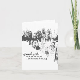 Genealogisten Notecards Kaart