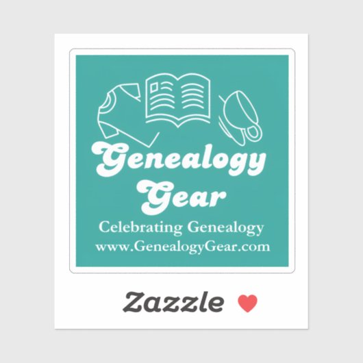 Genealogy Gear Logo Sticker (Vel)