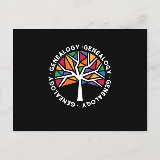 Genealogy Genealogists Family Historian Gift Briefkaart (Voorkant)