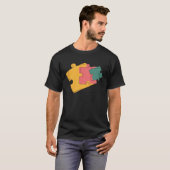 Genealogy Is Like Doing A Jigsaw Puzzle Genealogis T-shirt (Voorkant volledig)