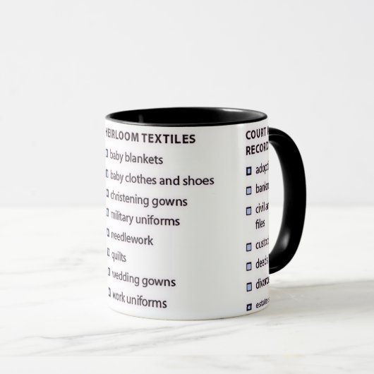 Genealogy Records Mug Mok (Voorkant rechts)