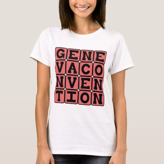 Geneefse Conventie, Oorlogsregels T-shirt (Voorkant)