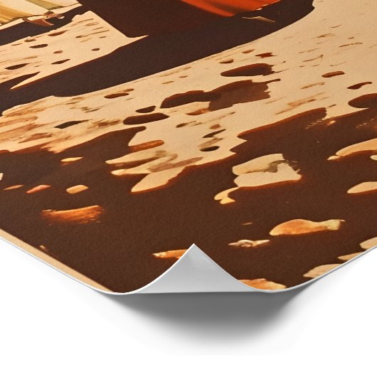 Geneefse Lakeside Vintage Poster (Hoek)