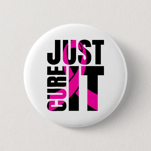 Genees het borstkankerbewustzijnslint ronde button 5,7 cm (Voorkant)