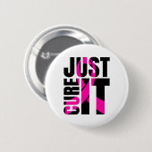Genees het borstkankerbewustzijnslint ronde button 5,7 cm (Voorkant /achterkant)