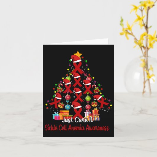 Genees het gewoon sikkelcelanemie Awareness Tree R Kaart (Gele Bloem)