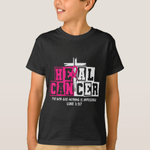 Genees Kanker Geloof God Christelijke Borstkanker  T-shirt