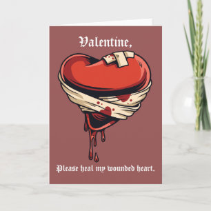 Genees mijn gewonde hart Valentijnsdag Feestdagen Kaart