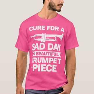 Genees voor een trieste dag een prachtig trompetst t-shirt