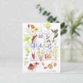 Geneeskrachtig kruid Echinacea Knoflookpapaver Briefkaart (Staand voorkant)