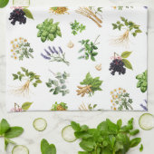 geneeskrachtig kruiden patroon theedoek (Gevouwen)
