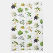 geneeskrachtig kruiden patroon theedoek (Verticaal)