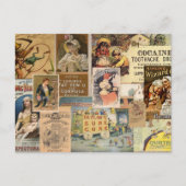 geneeskrachtige collage briefkaart (Voorkant)