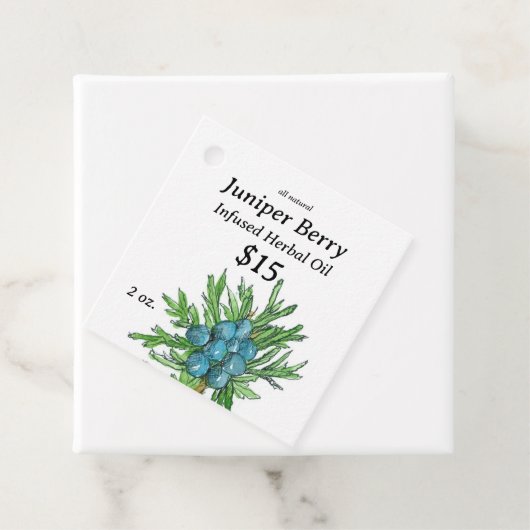 Geneeskrachtige kruiden Juniper Natuurlijke huidve Bedankjes Labels (In situ)