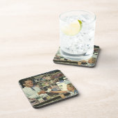  geneeskunde, apotheker en meisje op farmacie bier onderzetter (Rechterzijde)