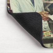  geneeskunde, apotheker en meisje op farmacie muismat (Hoek)