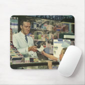  geneeskunde, apotheker en meisje op farmacie muismat (Met muis)