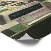  geneeskunde, apotheker en meisje op farmacie poster (Hoek)