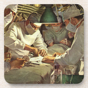 geneeskunde, artsen die chirurgie uitvoeren bij p bier onderzetter
