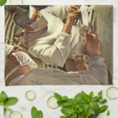  geneeskunde, artsen die chirurgie uitvoeren bij p theedoek (Gevouwen)