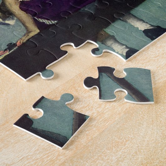  geneeskunde, dokter die een meisje ziet legpuzzel (Zijkant)